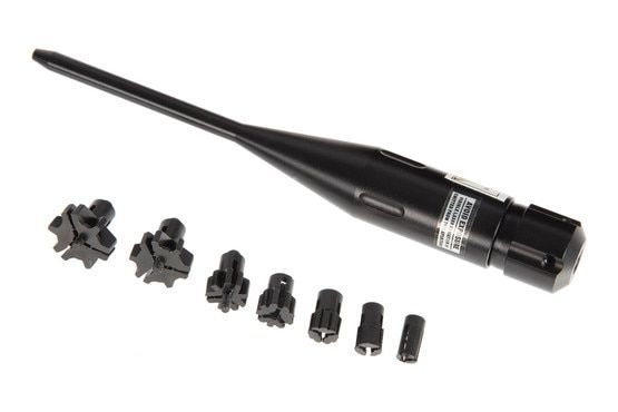 The Laser Bore Sighter by bushnell is universal and designed for .22 to .50 Caliber so you can quickly zero your rifle or pistol